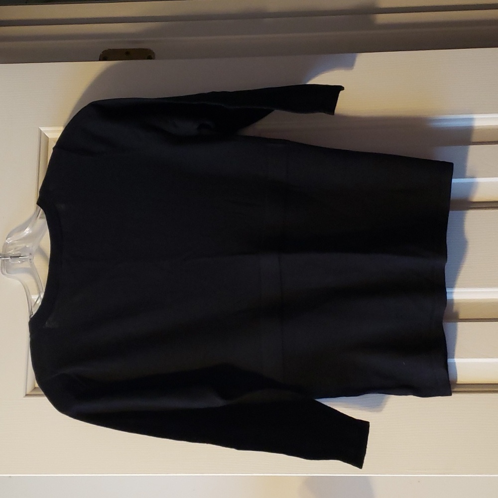 NWT WHBM Black Sweater with White buttons and sash. Size Small - Picture 5 of 5